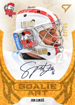 Jan Lukas Olomouc Tipsport ELH 2022/23 SportZoo 2. serie Goalie Art Auto /45 #GAS-JL
